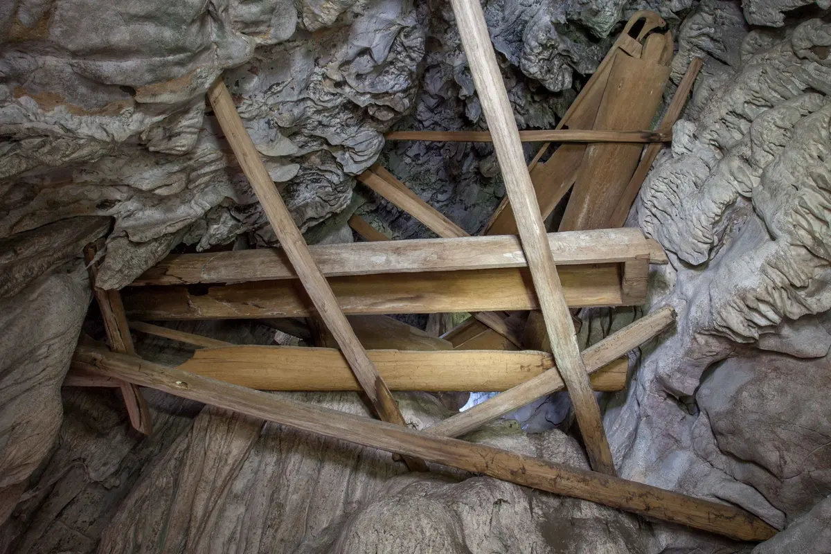 Coffin cave in Thailand